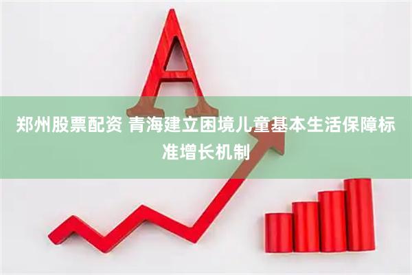 郑州股票配资 青海建立困境儿童基本生活保障标准增长机制